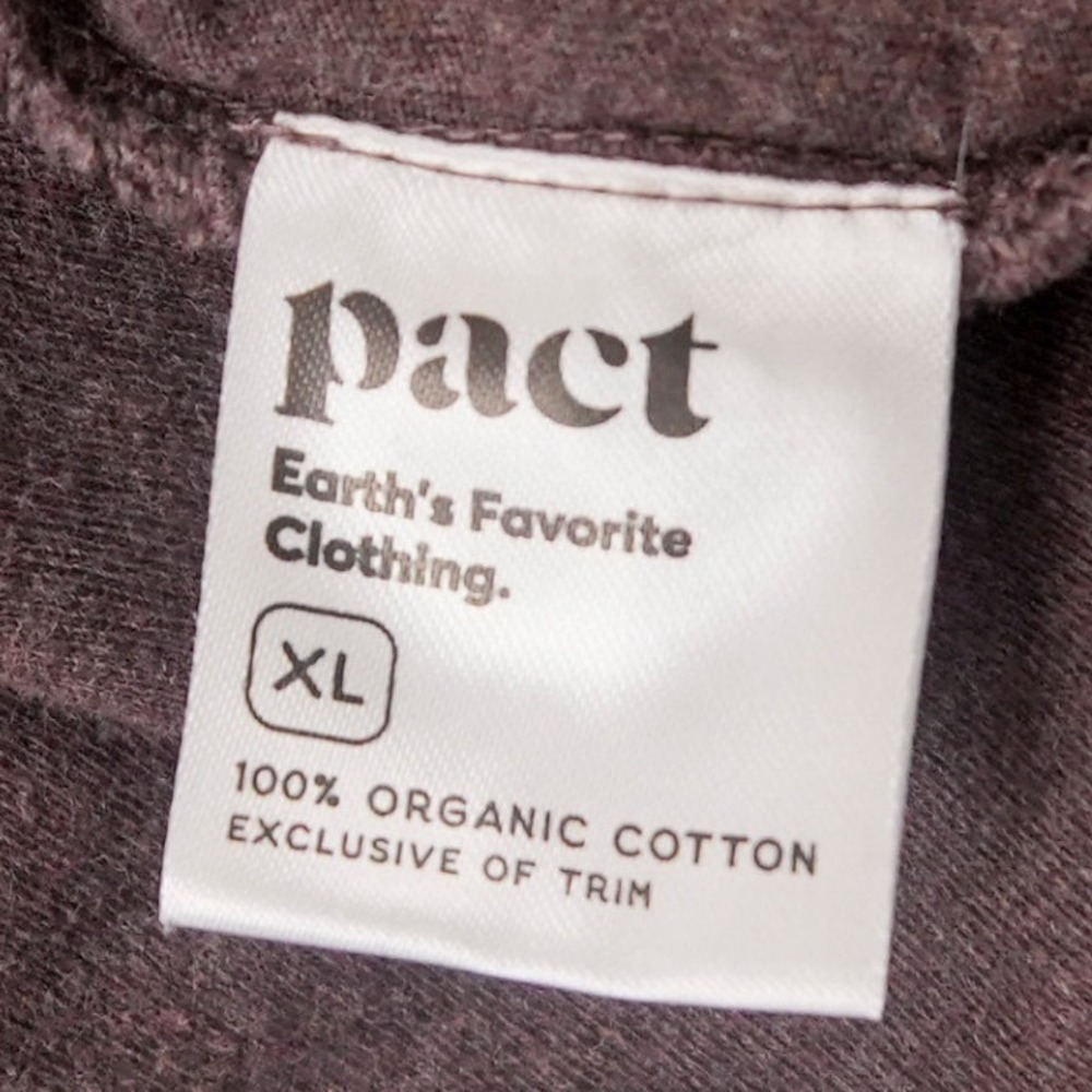 Pact Open Front Shawl Collar Cardigan Sweater Pocket Organic Women XL Lounge - Picture 9 of 11